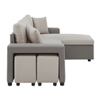 Lorca 2-farbiges Schlafsofa mit Stauraum von iNSPIRE Q Modern