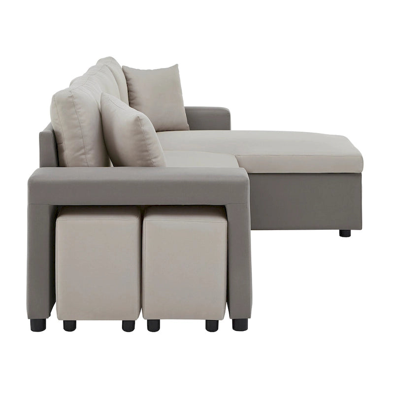 Lorca 2-farbiges Schlafsofa mit Stauraum von iNSPIRE Q Modern