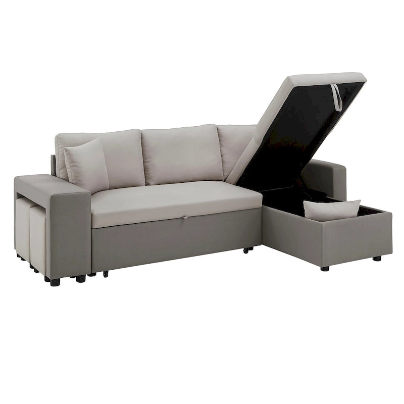 Lorca 2-farbiges Schlafsofa mit Stauraum von iNSPIRE Q Modern