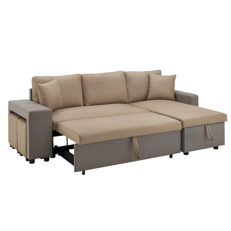 Lorca 2-farbiges Schlafsofa mit Stauraum von iNSPIRE Q Modern