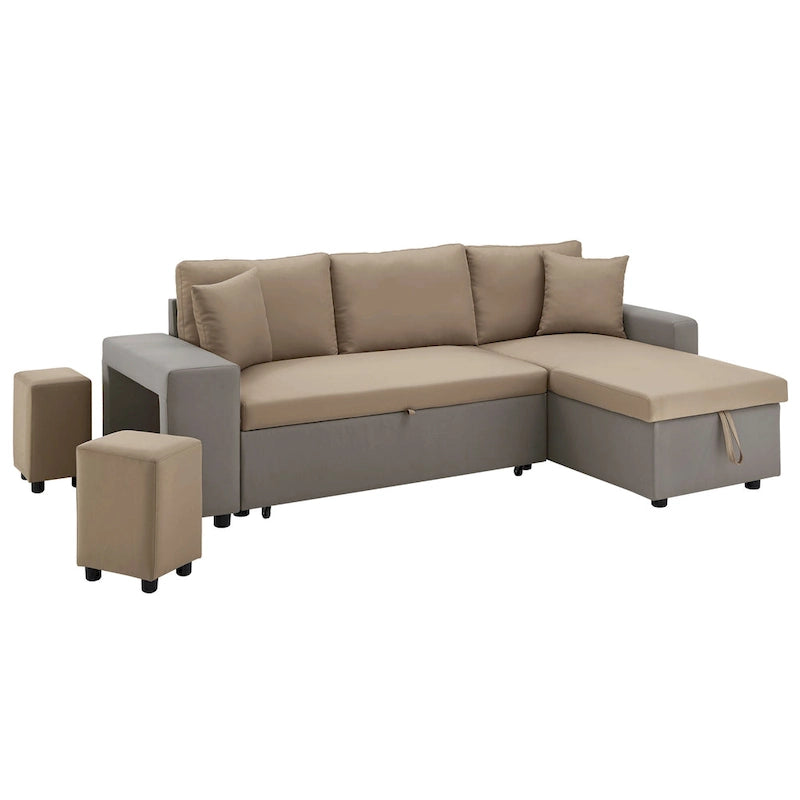 Lorca 2-farbiges Schlafsofa mit Stauraum von iNSPIRE Q Modern