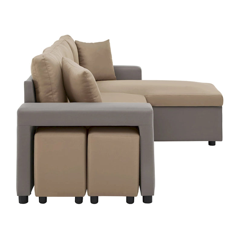 Lorca 2-farbiges Schlafsofa mit Stauraum von iNSPIRE Q Modern