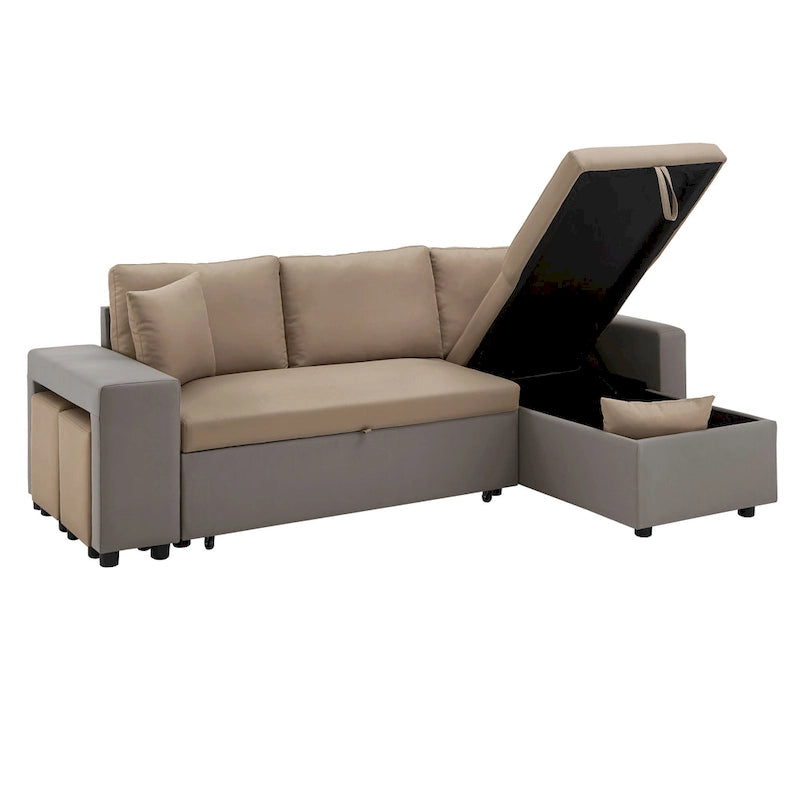 Lorca 2-farbiges Schlafsofa mit Stauraum von iNSPIRE Q Modern