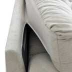 105 Modernes Loveseat Sofa aus geschliffenem Samt, Sektionssofa für das Wohnzimmer