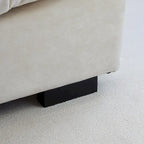 105 Modernes Loveseat Sofa aus geschliffenem Samt, Sektionssofa für das Wohnzimmer
