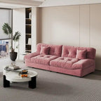 105 Modernes Loveseat Sofa aus geschliffenem Samt, Sektionssofa für das Wohnzimmer
