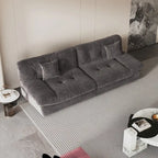 105 Modernes Loveseat Sofa aus geschliffenem Samt, Sektionssofa für das Wohnzimmer