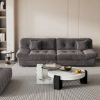 105 Modernes Loveseat Sofa aus geschliffenem Samt, Sektionssofa für das Wohnzimmer