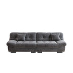 105 Modernes Loveseat Sofa aus geschliffenem Samt, Sektionssofa für das Wohnzimmer