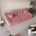 105 Modernes Loveseat Sofa aus geschliffenem Samt, Sektionssofa für das Wohnzimmer