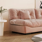 105 Modernes Loveseat Sofa aus geschliffenem Samt, Sektionssofa für das Wohnzimmer