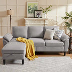 Jarenie 79.72 L-förmiges Sofa mit Stauraum-Ottomane für Wohnzimmer
