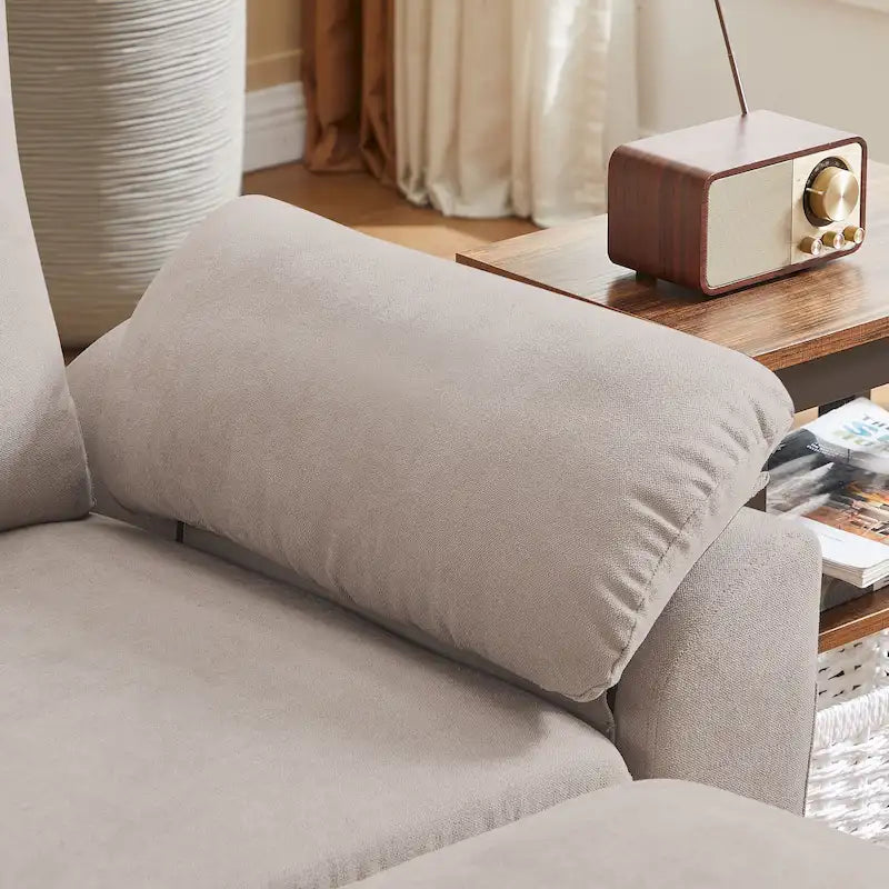 Jarenie 79.72 L-förmiges Sofa mit Stauraum-Ottomane für Wohnzimmer
