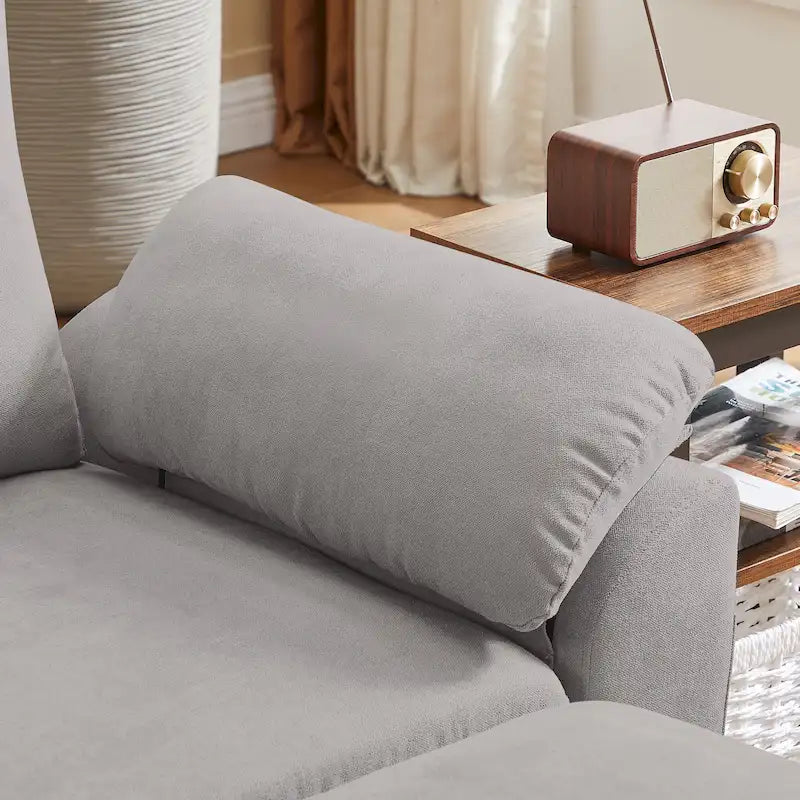 Jarenie 79.72 L-förmiges Sofa mit Stauraum-Ottomane für Wohnzimmer