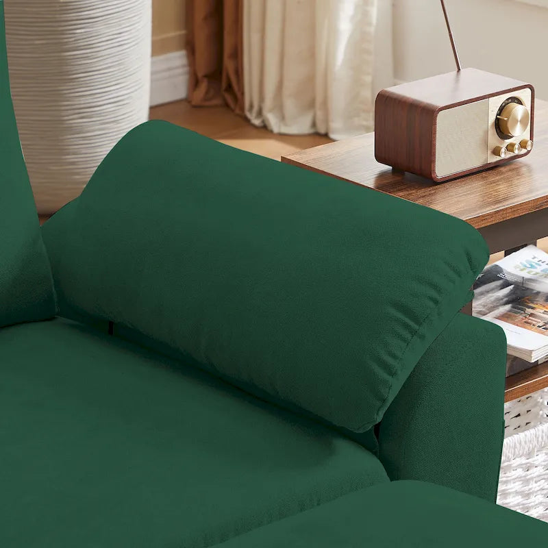 Jarenie 79.72 L-förmiges Sofa mit Stauraum-Ottomane für Wohnzimmer