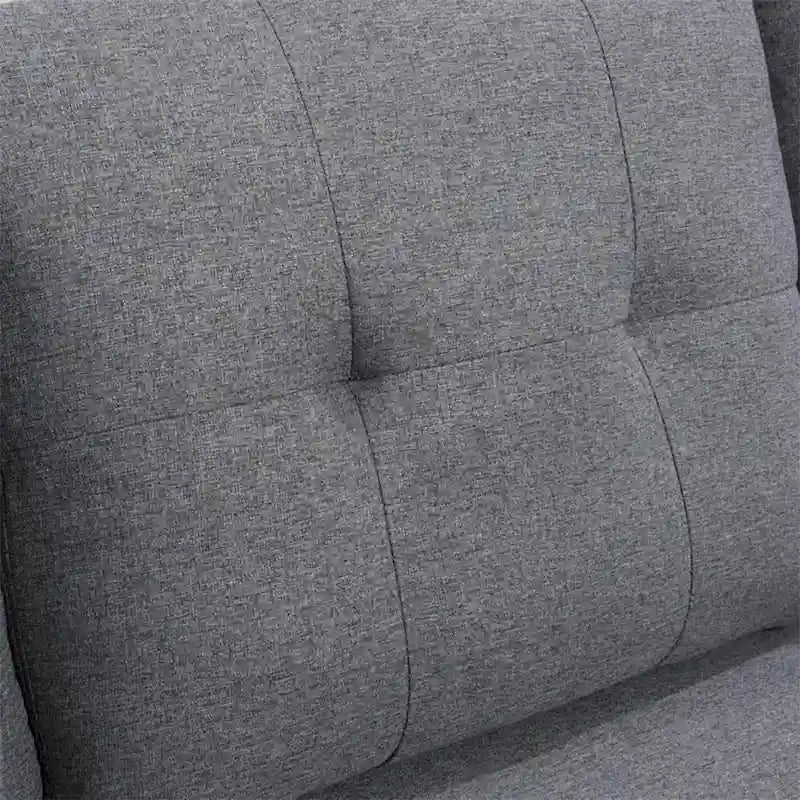 Modulares Ecksofa L-förmig mit Chaiselongue, Stauraum-Ottomane und Seitentaschen für das Wohnzimmer