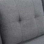 Modulares Ecksofa L-förmig mit Chaiselongue, Stauraum-Ottomane und Seitentaschen für das Wohnzimmer