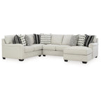 Signature Design by Ashley Huntsworth Taubengraues 4-teiliges Sektionssofa mit Chaiselongue – 325B x 251T x 97H