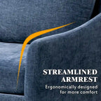 EROMMY U-förmiges Sectional Sofa für 6 Personen, umwandelbares Schlafsofa im modernen Chenille-Design, mit Récamiere und Ottomane
