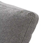 L-förmiges Leinen-Ecksofa Polstersofa mit mehreren Kissen und Stauraum-Ottomane