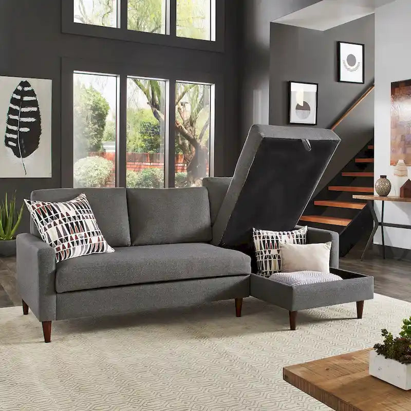 Parker Verwandlungssofa mit Chaiselongue mit Stauraum (rechtsseitig) von iNSPIRE Q Modern