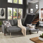 Parker Verwandlungssofa mit Chaiselongue mit Stauraum (rechtsseitig) von iNSPIRE Q Modern