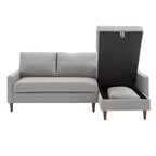 Parker Verwandlungssofa mit Chaiselongue mit Stauraum (rechtsseitig) von iNSPIRE Q Modern