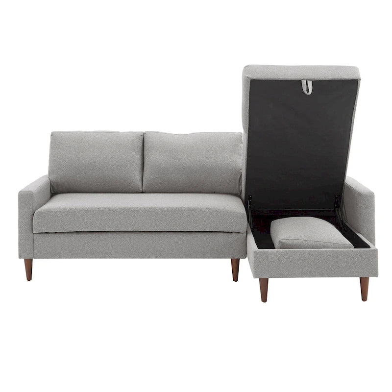 Parker Verwandlungssofa mit Chaiselongue mit Stauraum (rechtsseitig) von iNSPIRE Q Modern
