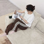 102 Übergroßes Cord-Sofa Modernes Breites Sofa