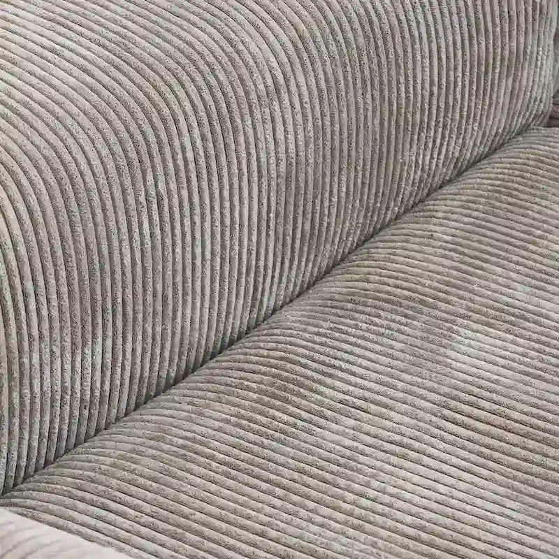 102 Übergroßes Cord-Sofa Modernes Breites Sofa
