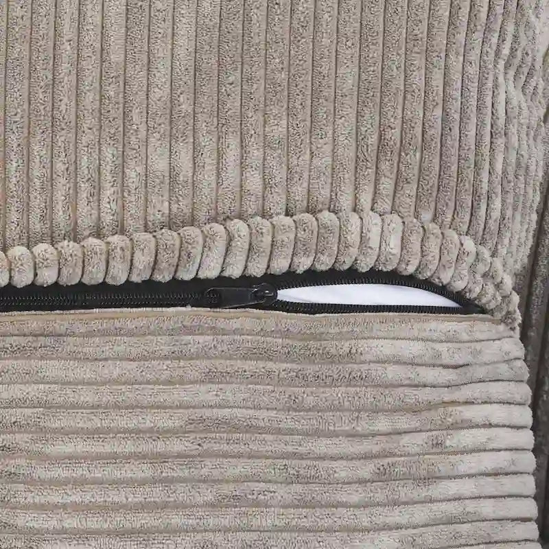 102 Übergroßes Cord-Sofa Modernes Breites Sofa