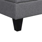 Modernes Sektionalsofa L-förmig mit Chaiselongue, Stauraum-Ottomane und Seitentaschen für das Wohnzimmer