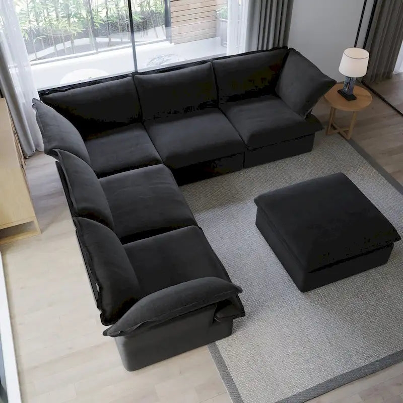 L-förmiges Sektionssofa Modernes Polster-Modulsofa