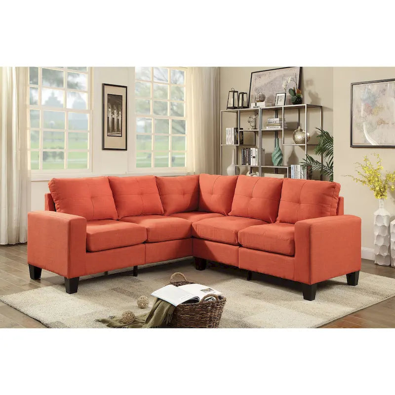 Newbury Twill-Stoff-Ecksofa