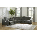 Signature Design by Ashley Center Line 6-teiliges motorisiertes Relax-Sofa – 138,25B x 120,5T x 35H
