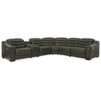 Signature Design by Ashley Center Line 6-teiliges motorisiertes Relax-Sofa – 138,25B x 120,5T x 35H