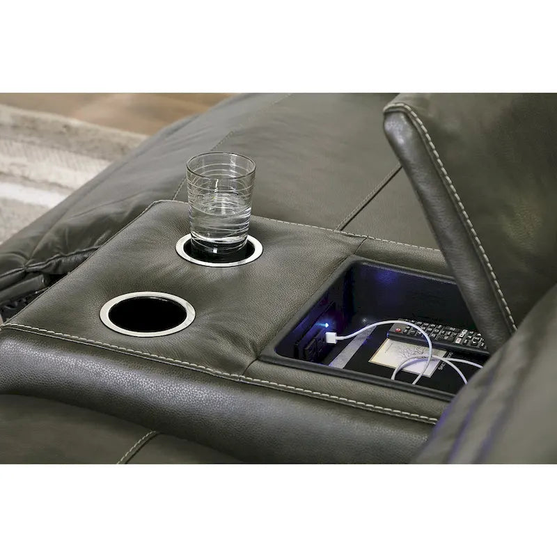Signature Design by Ashley Center Line 6-teiliges motorisiertes Relax-Sofa – 138,25B x 120,5T x 35H