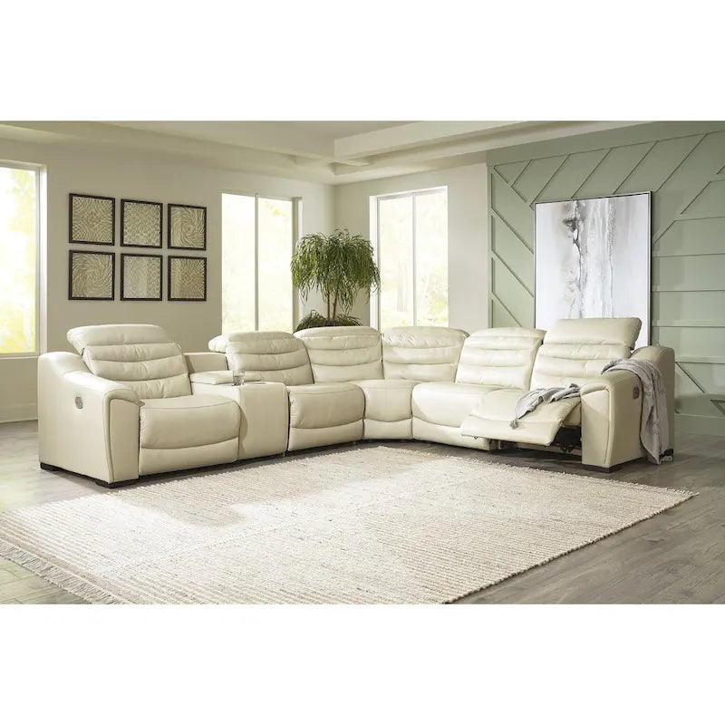 Signature Design by Ashley Center Line 6-teiliges motorisiertes Relax-Sofa – 138,25B x 120,5T x 35H