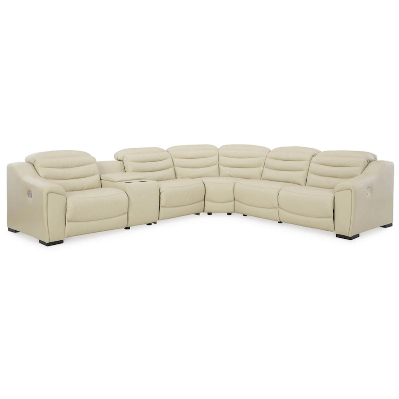 Signature Design by Ashley Center Line 6-teiliges motorisiertes Relax-Sofa – 138,25B x 120,5T x 35H