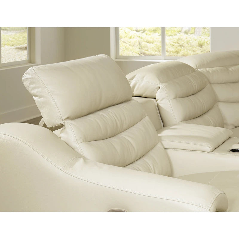 Signature Design by Ashley Center Line 6-teiliges motorisiertes Relax-Sofa – 138,25B x 120,5T x 35H