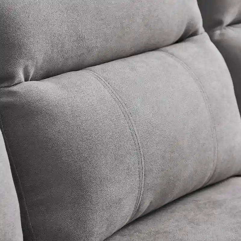 106.69 4-Sitzer Ecksofa mit umkehrbarer Recamiere und seitlichen Aufbewahrungstaschen