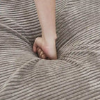 Modernes Cord-Polstersofa, 4-Sitzer, L-förmiges Ecksofa