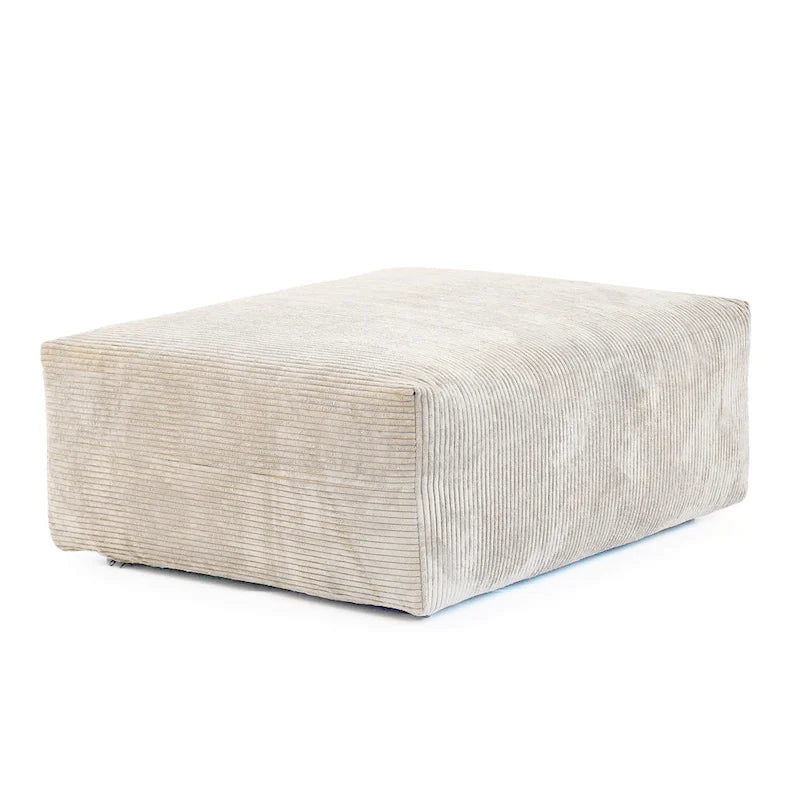 Modernes Cord-Polstersofa, 4-Sitzer, L-förmiges Ecksofa