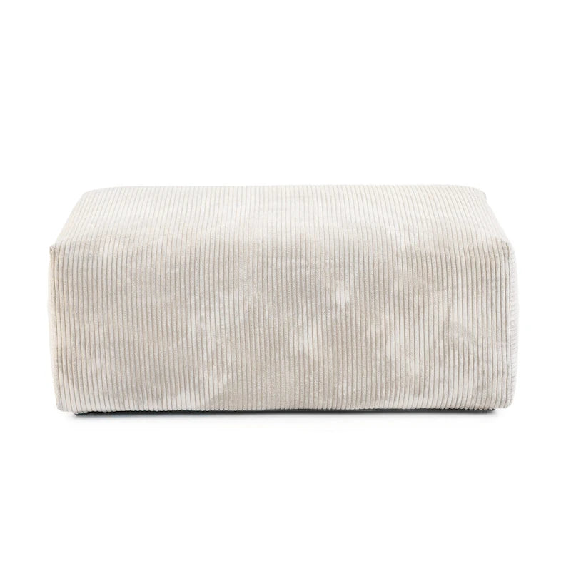 Modernes Cord-Polstersofa, 4-Sitzer, L-förmiges Ecksofa