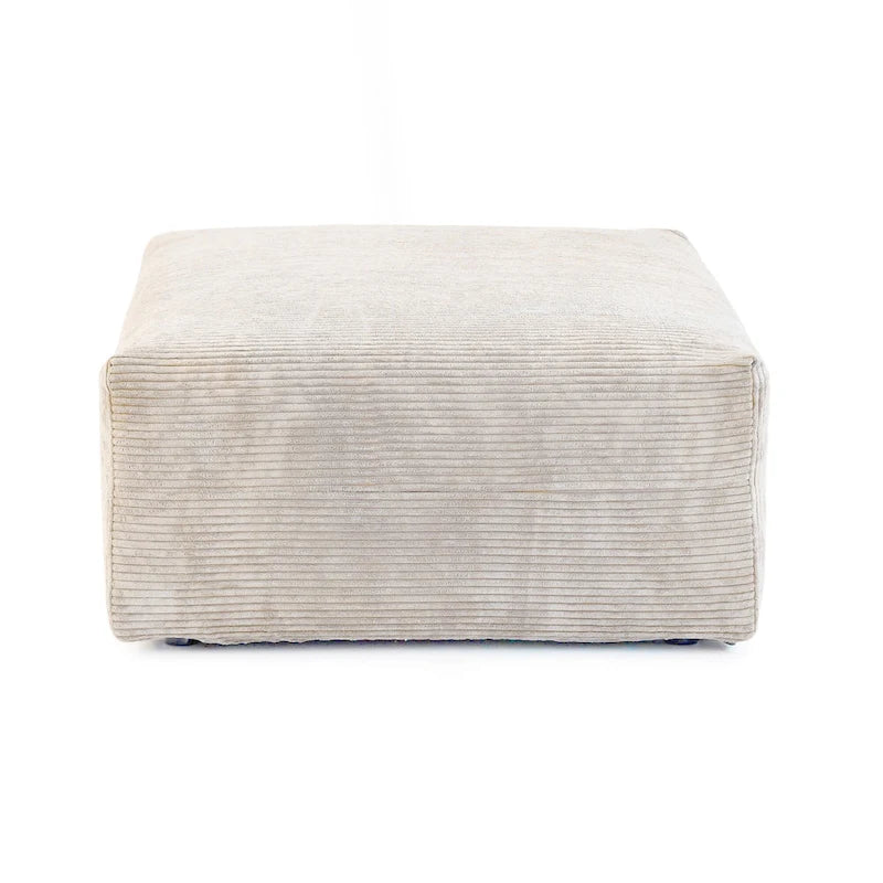 Modernes Cord-Polstersofa, 4-Sitzer, L-förmiges Ecksofa