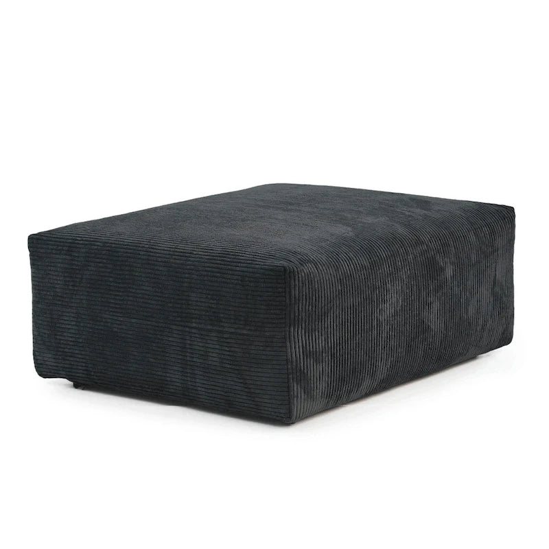 Modernes Cord-Polstersofa, 4-Sitzer, L-förmiges Ecksofa