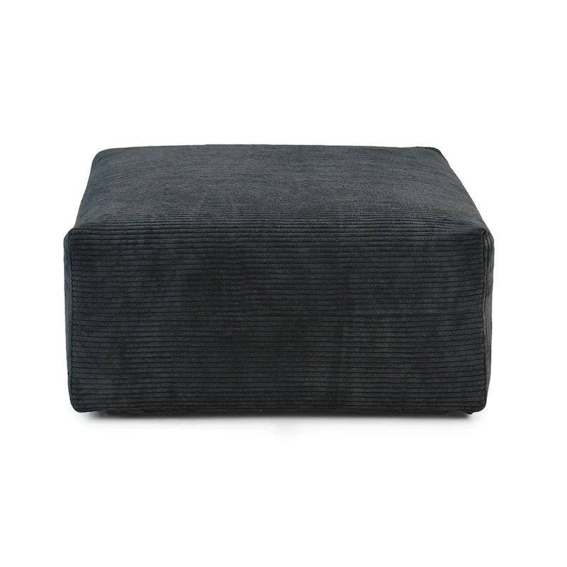 Modernes Cord-Polstersofa, 4-Sitzer, L-förmiges Ecksofa