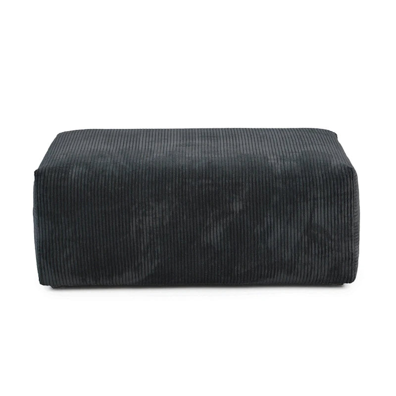 Modernes Cord-Polstersofa, 4-Sitzer, L-förmiges Ecksofa