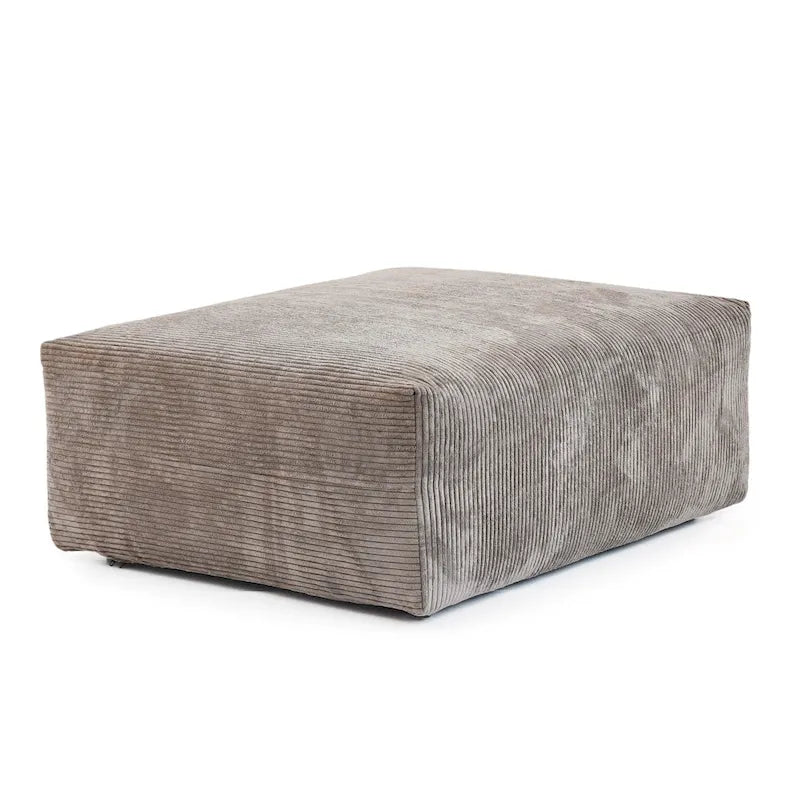Modernes Cord-Polstersofa, 4-Sitzer, L-förmiges Ecksofa