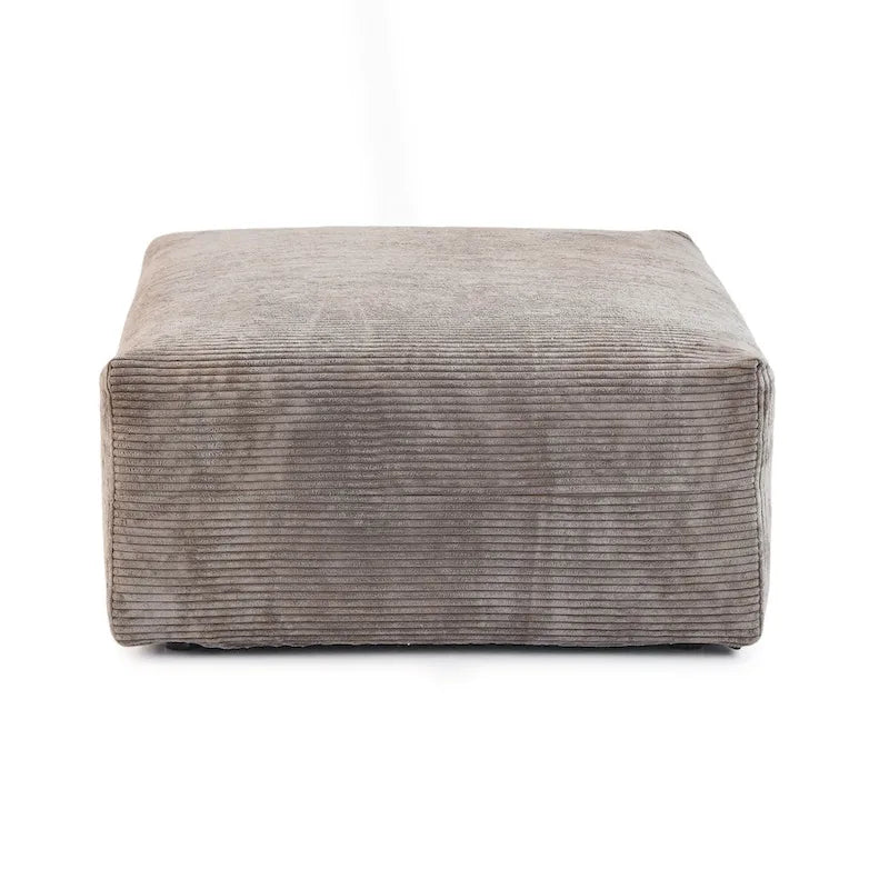 Modernes Cord-Polstersofa, 4-Sitzer, L-förmiges Ecksofa